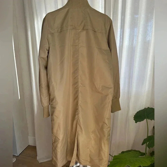 Beige Long Bomber Jacket Women’s Size M - Daniel Patrick - Picture 6 of 6